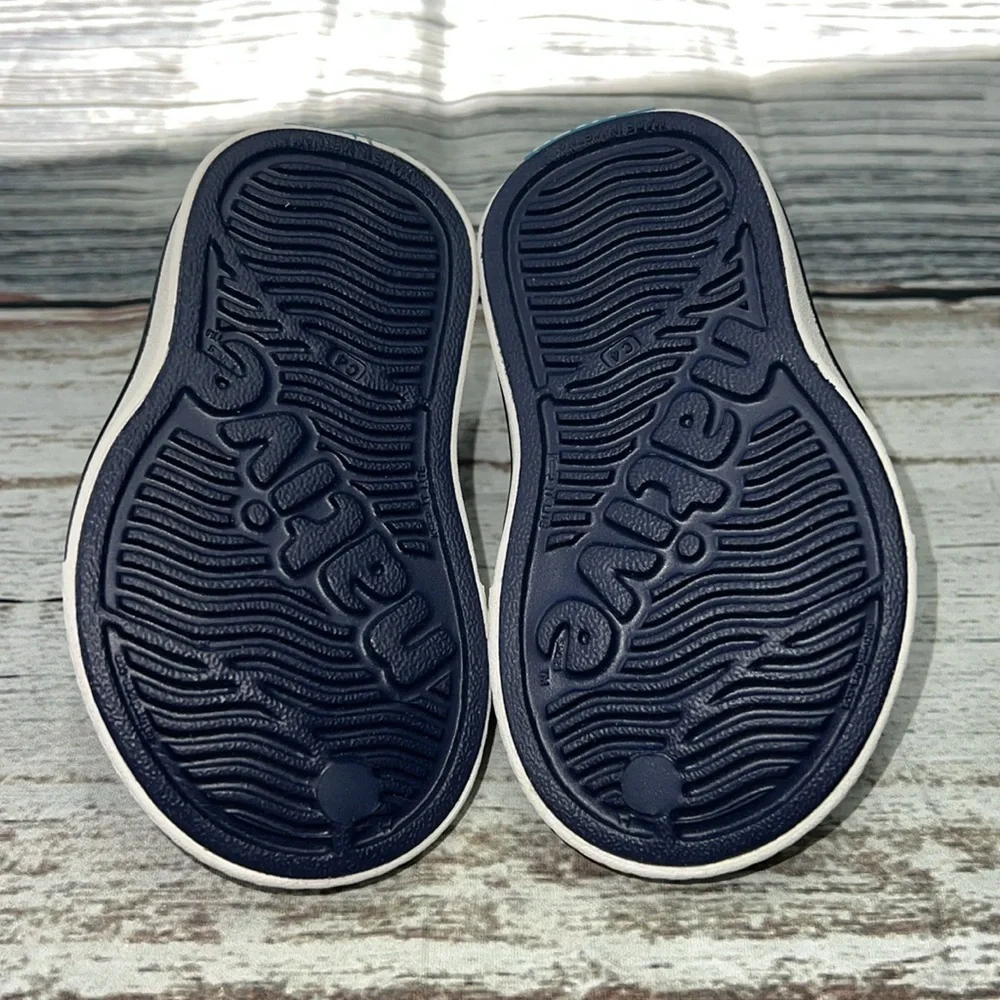 Native Unisex Shoe Regatta Blue/Shell White US size C-4